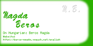 magda beros business card